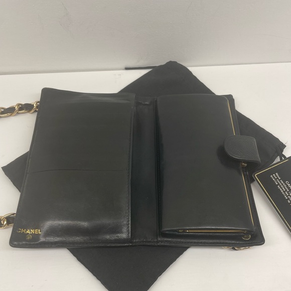 💯 AUTH Chanel caviar skin wallet / WOC - Picture 2 of 9